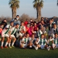 Los jugadores del Crdoba B celebran el triunfo ante el Gerena al final del encuentro. Foto: J. Snchez