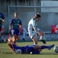 La blanquiverde Yanire evita la entrada de la jugadora del Mlaga Encarni. Foto: J. Snchez