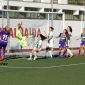 Instante del gol del Crdoba conseguido por Aina Torres en un lanzamiento directo de crner. Foto: J. Snchez 