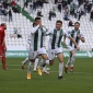 Los jugadores del Crdoba celebran un gol ante el Real Murcia. Foto: Fran Prez