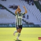 Omar Perdomo celebra el gol conseguido ante el San Fernando. Foto: Fran Prez