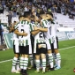 Celebracin del primer tanto del Crdoba CF ante el Antequera. Foto: Fran Prez