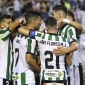 Celebracin del primer tanto del Crdoba CF ante el Antequera. Foto: Fran Prez