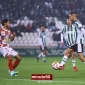 Capitanes del Crdoba y el Guijuelo con el tro arbitral. Foto: Fran Prez