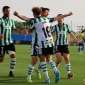 Celebracin de uno de los goles conseguidos por el Crdoba CF ante el Cdiz B en El Rosal. Foto: Fran Prez